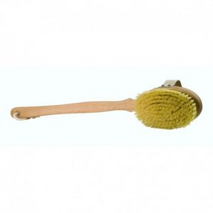 Cepillo corporal de madera y fibra de cactus
