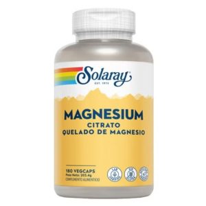 Citrato de Magnesio 400 mg 180 cápsulas, Solaray