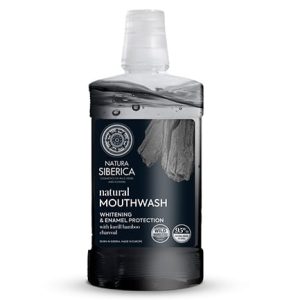 Enjuague Bucal Natural Carbón de Bambú de Kuril – Blanqueante y Protector del Esmalte, Natura Siberica