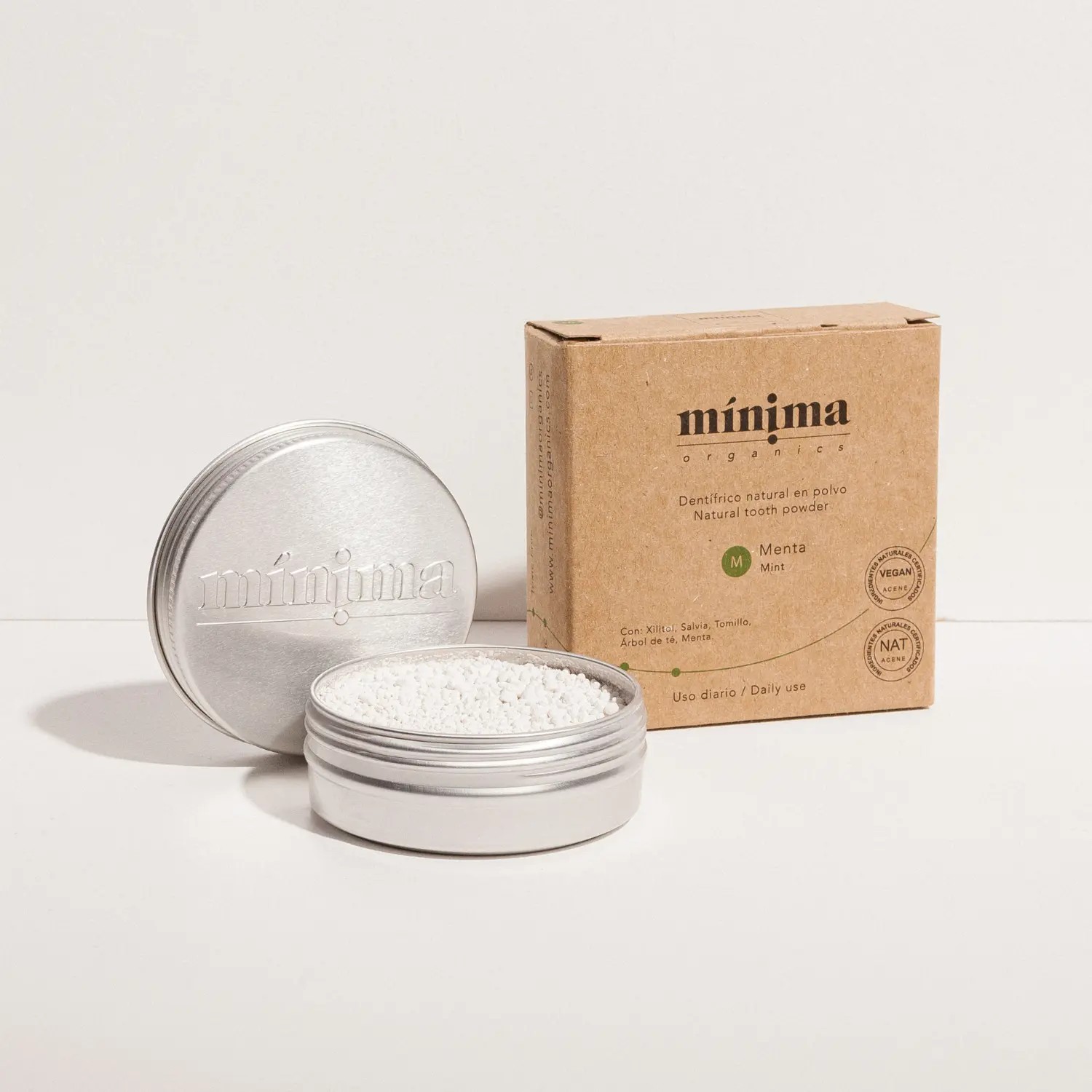Dentífrico En Polvo Natural Y Ecológico Menta 30 gr, Minima