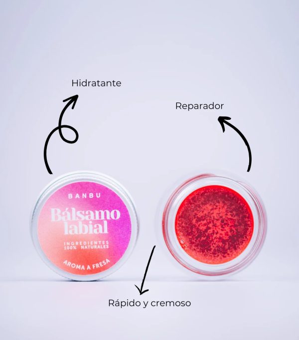 Bálsamo Labial ECO Aroma Fresa, Banbu - Imagen 2