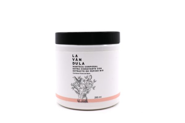 Manteca Corporal Extra Hidratante con Extracto de Pepino BIO, Lavándula