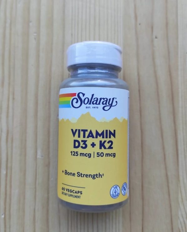 Vitamina D3+K2 suplemento nutricional Solaray