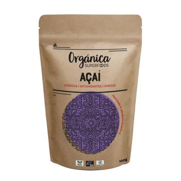 Açaí en Polvo 100 g, Organica Superfoods