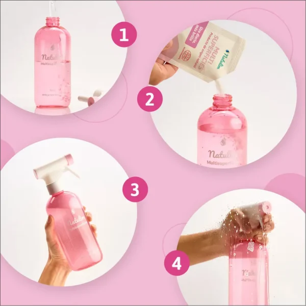 Limpiador Multisuperficies + 2 Recambios Ecológicos, Natulim - Imagen 4