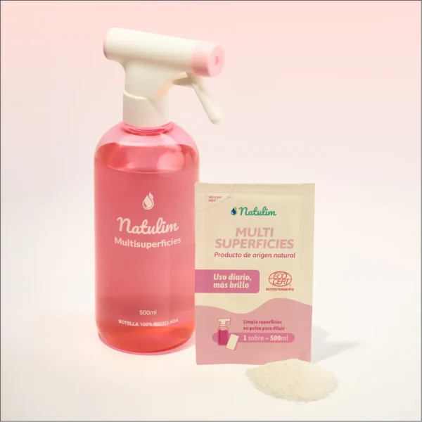 Limpiador Multisuperficies + 2 Recambios Ecológicos, Natulim