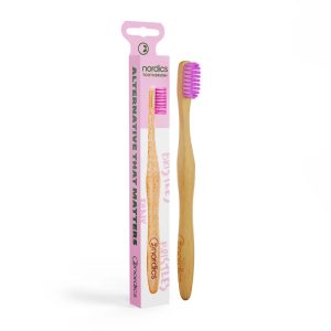 Cepillo de Dientes de Bambú Rosa, Nordics