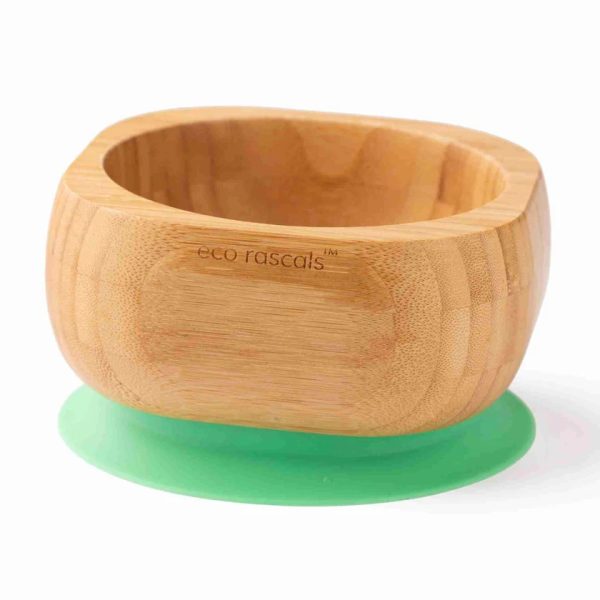 Bowl de Bambú con ventosa y cuchara Verde, Eco Rascals - Imagen 3