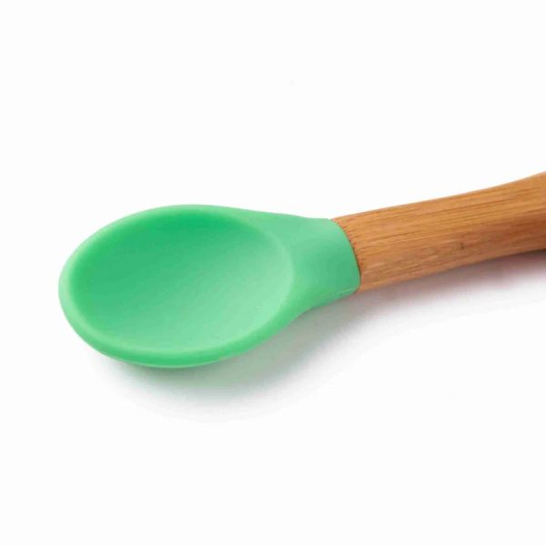 Bowl de Bambú con ventosa y cuchara Verde, Eco Rascals - Imagen 4
