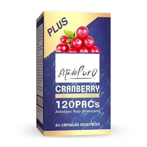 Cranberry 120 PACs 40 cápsulas, Estado Puro