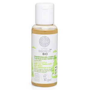 Gel y Champú para Bebés “Sin Lágrimas” Cabello y Cuerpo 2 en 1 (50 ml), Little Siberica