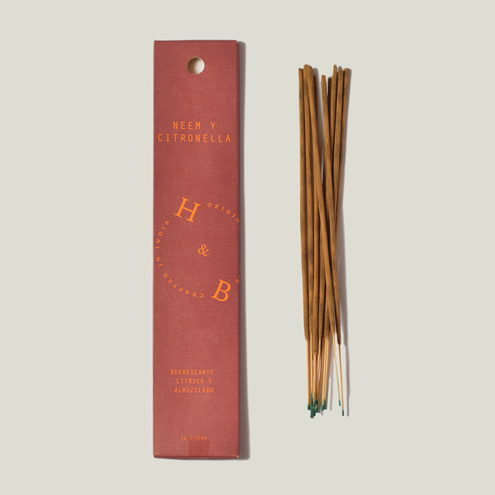 Incienso natural Neem & Citronella, H&B