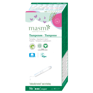 Tampones Natural Cotton Super, Masmi
